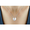 1/10 Ctw White Diamond Sterling Silver Heart Pendant - Assorted Colors