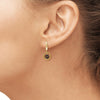 1/10 Carat T.W. Black Diamond 14k Gold Over Silver Octagon Earrings