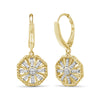 1/7 Carat T.W. White Diamond Sterling Silver Octagon Earrings - Assorted Colors