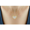 1/4 Carat T.W. White Diamond Sterling Silver Heart Pendant - Assorted Colors