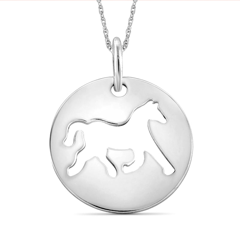 Silver Chain Necklace With Silver Horse Charm, Silver Horse Necklace,  Silver Horse Jewellery - Etsy