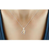 1/20ctw Genuine Diamond Mom Pendant Necklace in Sterling Silver