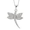 1/4 Carat T.W. White Diamond Sterling Silver Butterfly Pendant