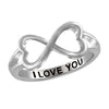 Engraved Heart Ring- Assorted Finish