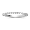 White Diamond 14K Gold Eternity Band - Assorted Colors & Size
