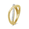 1/4 Carat T.W. White Diamond Sterling Silver Infinity Ring - Assorted Colors