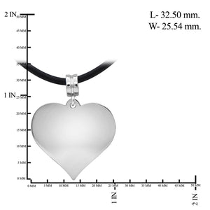 Engravable Name Heart Pendant
