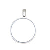 Circle Shaped Sterling Silver Pendant