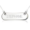 Custom Sterling Silver Chain Necklace Bar